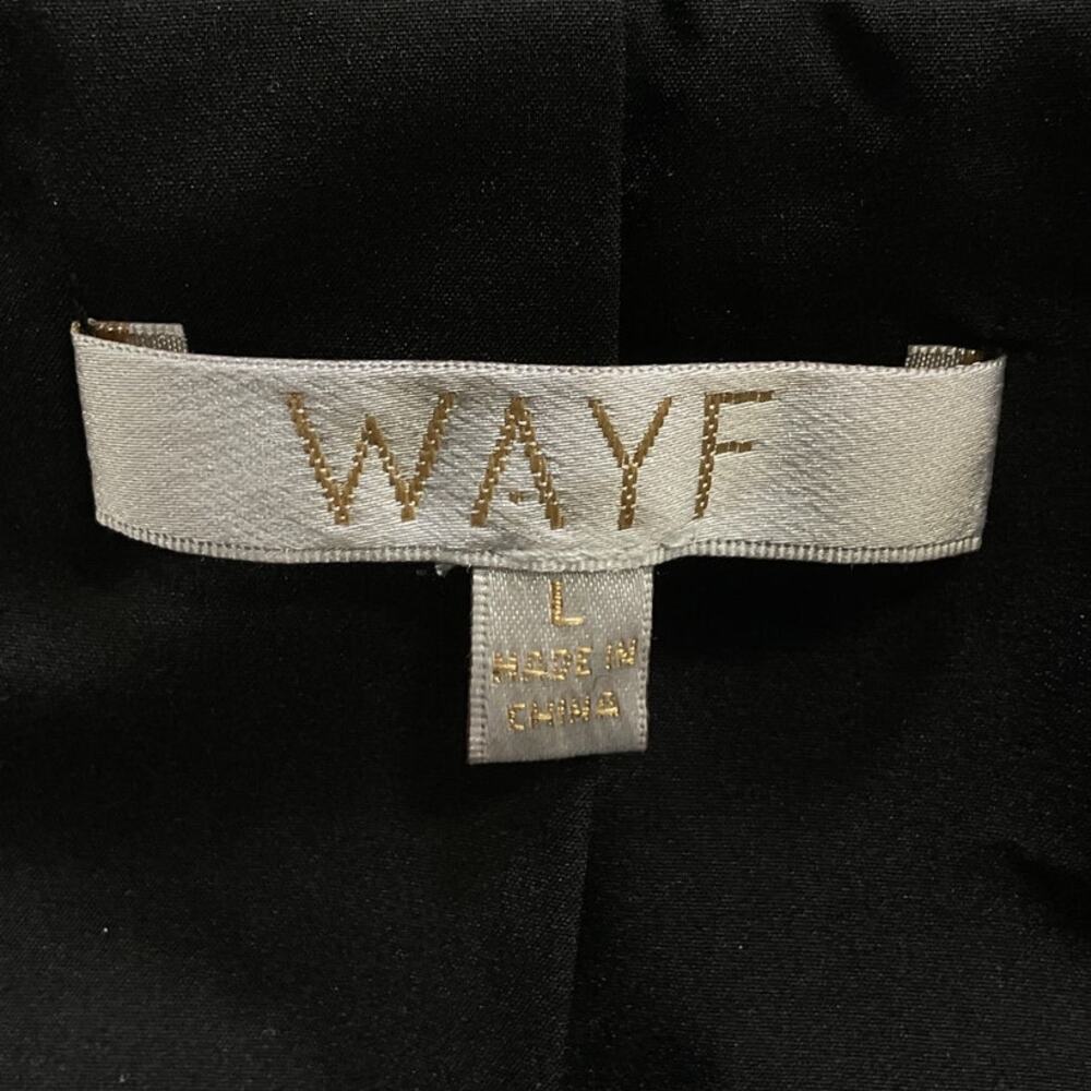 Wayf Sleek Black Faux Leather Blazer Size L - Picture 4 of 5